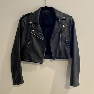Reformation Locke Leather Jacket